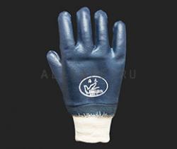 Х/б перчатки с нитриловым покрытием, мягкий манжет