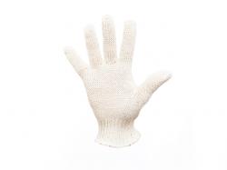 Трикотажные полушерстяные перчатки с ПВХ, 4 нити, двойная вязка