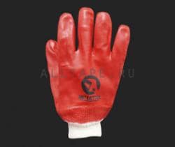 Х/б перчатки обливные с ПВХ покрытием Гранат