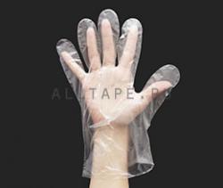 Полиэтиленовые одноразовые перчатки (в упаковке 100 штук)